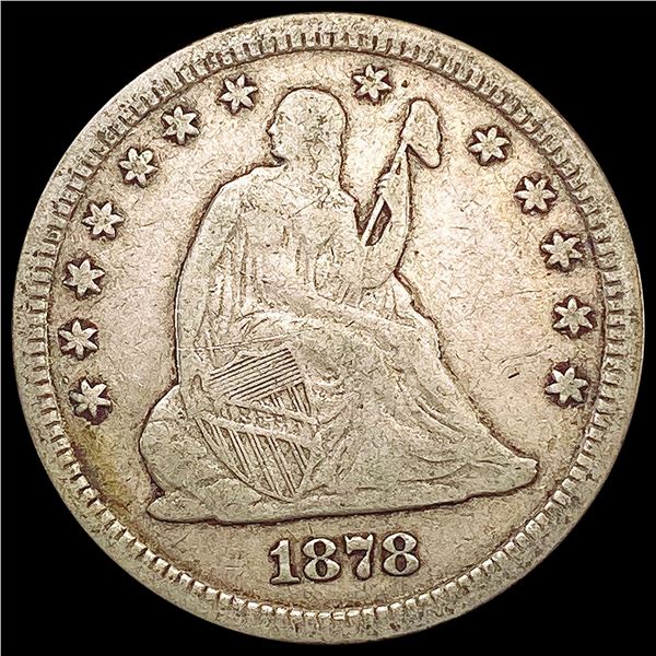 1878 Seated Liberty Quarter LIGHTLY CIRCULATED