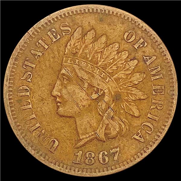 1867 Indian Head Cent LIGHTLY CIRCULATED