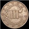 Image 2 : 1853 Silver Three Cent CLOSELY UNCIRCULATED