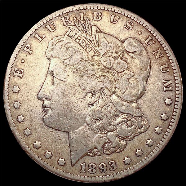 1893-CC Morgan Silver Dollar LIGHTLY CIRCULATED
