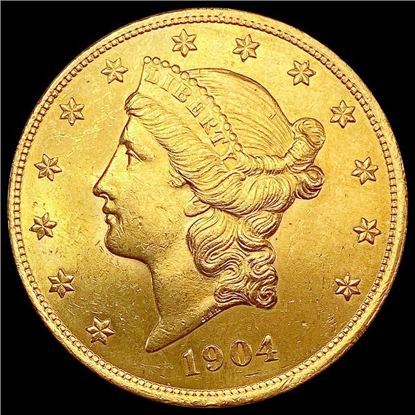 1904 $20 Gold Double Eagle CHOICE BU
