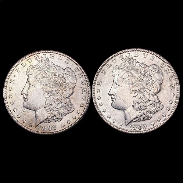 1897-S - 1903 [2] Morgan Silver Dollar CLOSELY UNCIRCULATED