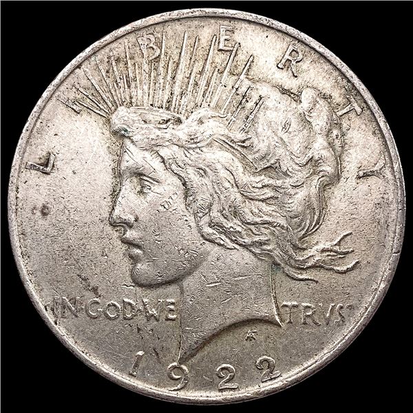 1922 Silver Peace Dollar CLOSELY UNCIRCULATED