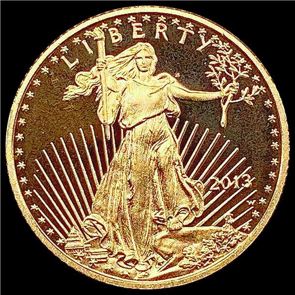 2013 $5 AGE 1/10 OZ  SUPERB GEM BU