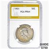 Image 1 : 1951 Franklin Half Dollar PGA PR64