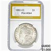 Image 1 : 1882-CC Morgan Silver Dollar PGA MS64