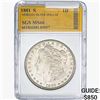 Image 1 : 1881-S Morgan Silver Dollar SGS MS66