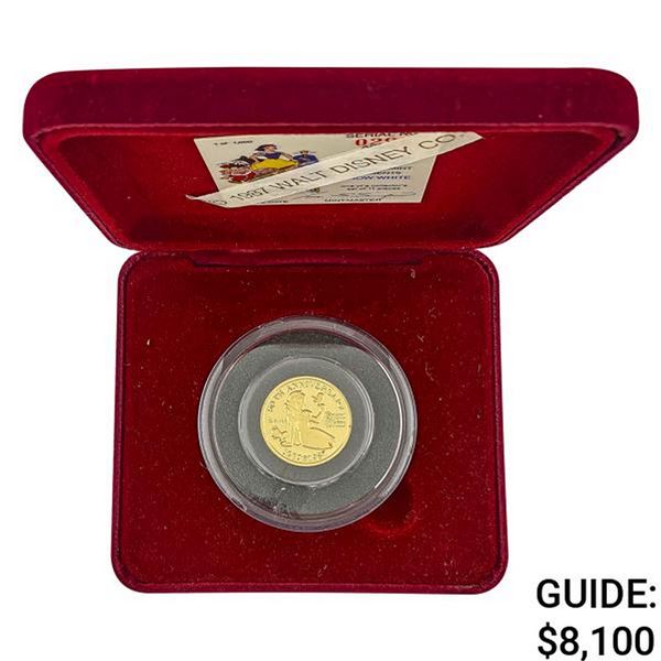 1987 Rarities Mint 1oz 999 Fine Gold Snow White