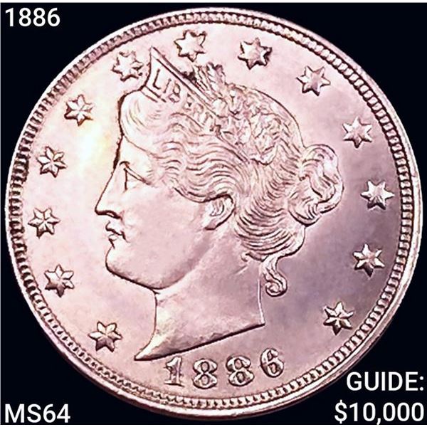 1886 Liberty Victory Nickel CHOICE BU