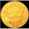 Image 2 : 1806 Pointed 6 $5 Gold Half Eagle CHOICE AU