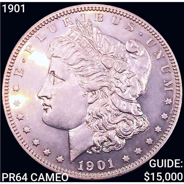 1901 Morgan Silver Dollar CHOICE PROOF CAM