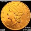 Image 1 : 1893-CC $20 Gold Double Eagle GEM BU