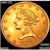 Image 1 : 1881-CC $10 Gold Eagle CHOICE BU