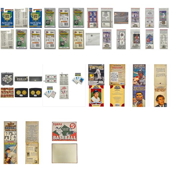 Baseball Pins Box [19 pins], 1997 Pinnacle Mint 3 Coins [Tim Salmon, Brian Jordan, Ryan Klesko], 199