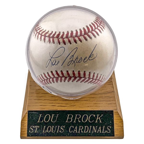 Lou Brock/Red Schoendienst Signed Baseballs  Cardinals w/ Certificates