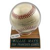 Image 1 : Willie Mays Signed Baseball Giants w/ Certificate