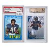 Image 1 : 1971 Topps Gale Sayers #150 PSA NM 7 & 2010 Topps Chrome Sam Bradford #C150A Beckett GEM MT 9.5