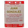 Image 6 : Juan Gonzales Signed Baseball Rangers w/ Cert