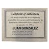 Image 7 : Juan Gonzales Signed Baseball Rangers w/ Cert