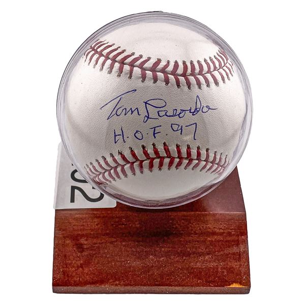 Tommy Lasorda Signed Baseball HOF '97 w/ Cert