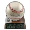 Image 1 : Hector Lopez Signed Baseball Yankees