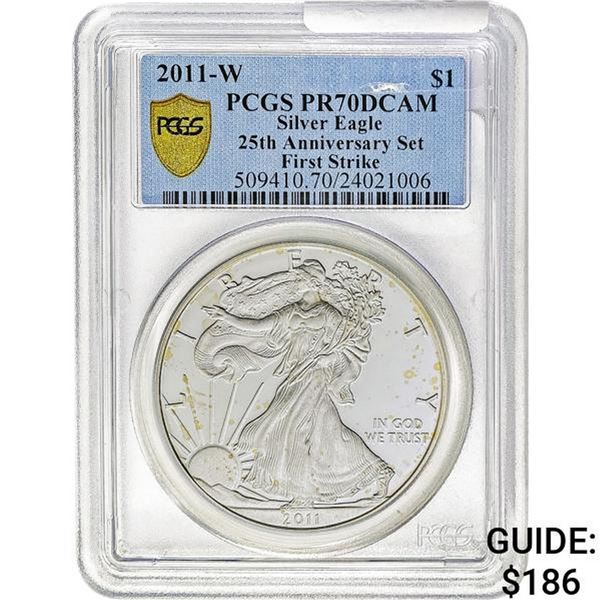 2011-W $1 ASE 1 OZ PCGS PR70 DCAM