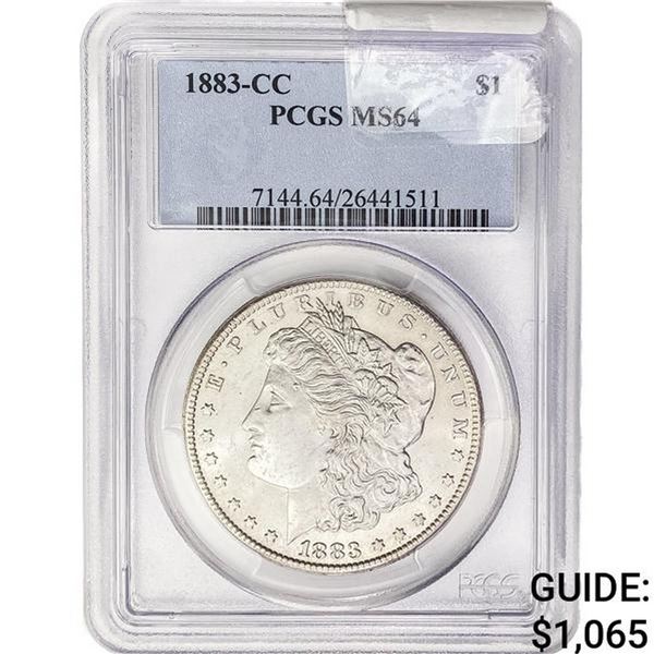 1883-CC Morgan Silver Dollar PCGS MS64