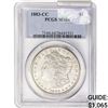 Image 1 : 1883-CC Morgan Silver Dollar PCGS MS64