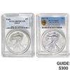 Image 1 : 1993-P - 2013-W [2] $1 ASE 1 OZ PCGS PR69 DCAM, RP