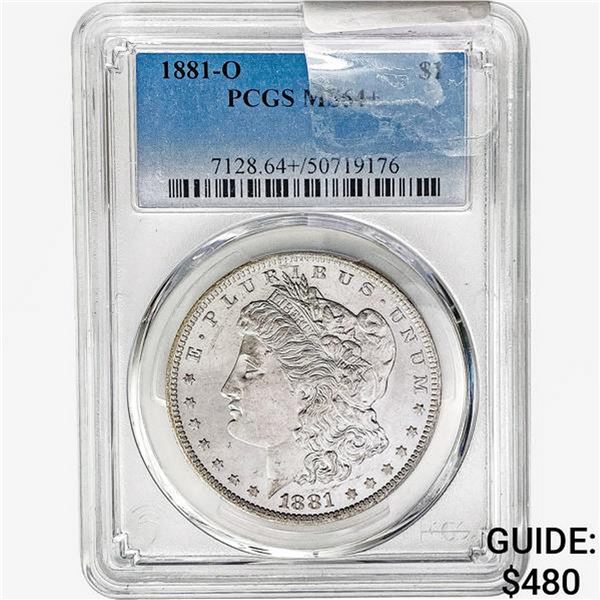 1881-O Morgan Silver Dollar PCGS MS64+
