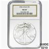 Image 1 : 1986 $1 ASE 1 OZ NGC MS69