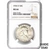 Image 1 : 1954-D Franklin Half Dollar NGC MS66