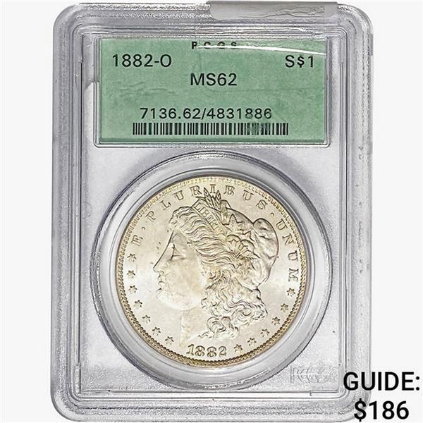 1882-O Morgan Silver Dollar PCGS MS62