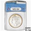 Image 1 : 1904 Morgan Silver Dollar ANACS MS64