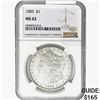 Image 1 : 1885 Morgan Silver Dollar NGC MS62