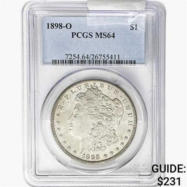 1898-O Morgan Silver Dollar PCGS MS64