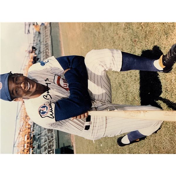 Ernie Banks signed photo
