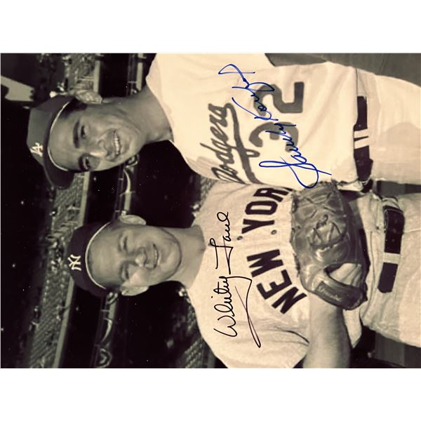 Sandy Koufax and Whitey Ford signed photo