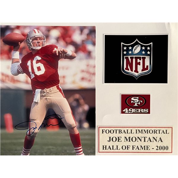 SF 49ers Joe Montana signed photo