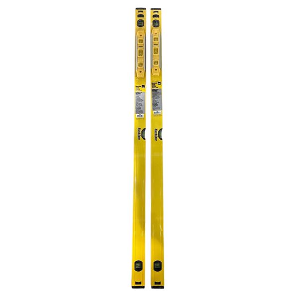 Group of 2 New BlackSpur Level Set - 48" Aluminium Box Level