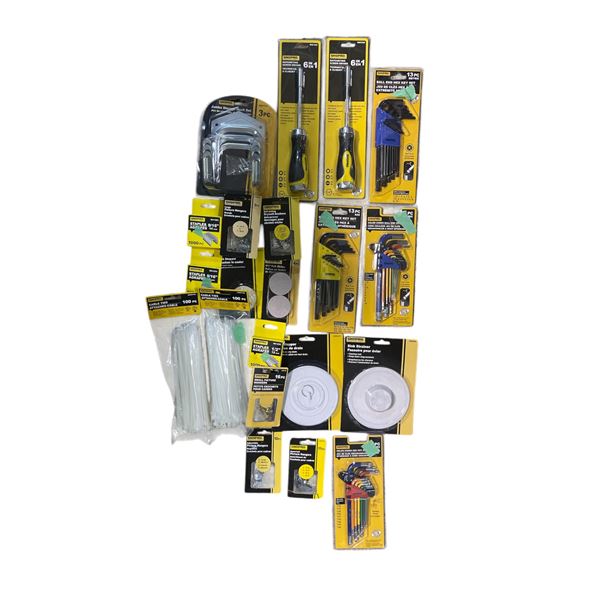 Shelf of New ShopPro tools - includes Storage Book Set/Screwdriver etc.