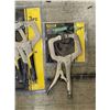 Image 3 : Group of 3 NEW SHOPRO tools - includes C-Clamp locking pliers set / groove joint pliers set etc