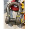 Image 3 : Group of assorted hooks - includes Scotty SWL 17T shackle / Kinshofer rotator hook etc
