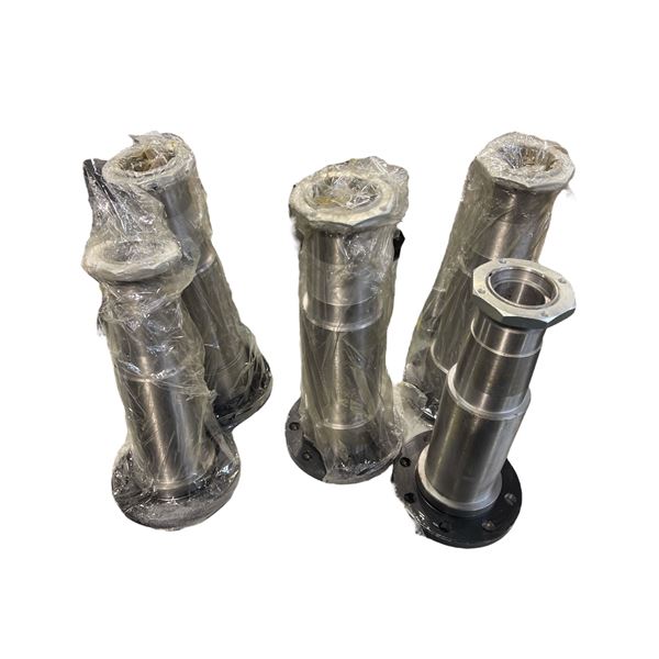 Group of 5 assorted Stirring Shaft for Concrete Machinery - includes 2 sizes: 14 1/2" & 16 1/2" high