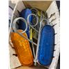 Image 2 : Box full of Auxiliary Strobe Lights Model 7736 & Dynaline Reusable Locking Safety Pins