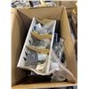 Image 3 : Box full of Forklift Parts - includes Plywood Pads 3"x3" Model 32398/Topside HDW Kit /Angle MTG Brak