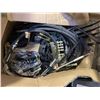 Image 2 : Box full of misc. Forklift Components - includes Electrical cables/Air Brake Hoses/Screws etc.