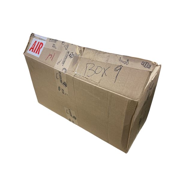 Box full of misc. Forklift Parts - includes P/S Pumps/Links/Turbo/Power Steering etc.