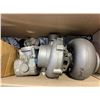 Image 4 : Box full of misc. Forklift Parts - includes P/S Pumps/Links/Turbo/Power Steering etc.