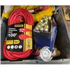 Image 2 : Large group of assorted parts - SHOPRO outdoor extension cords / extractor set / ROK lumber crayon h